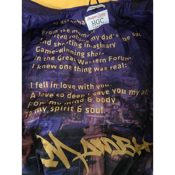 Kobe Bryant Mamba Crenshaw Los Angeles Lakers Satin Jacket Headgear Classic Sz M - Picture 9 of 15